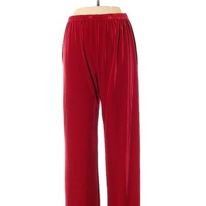 Democracy red velour pants